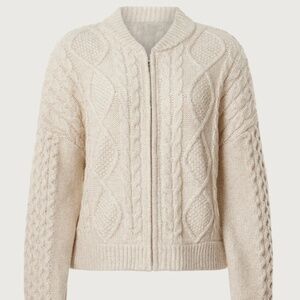 Central Park West Savannah Zip Sweater, XS